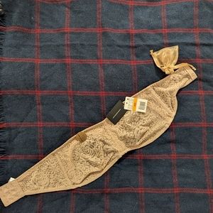 NWT Nude/Beige Wacoal Strapless Bra, Size 34DD